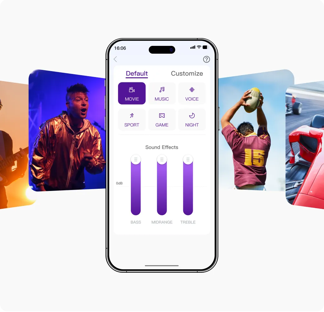 6 Preset Sound Modes